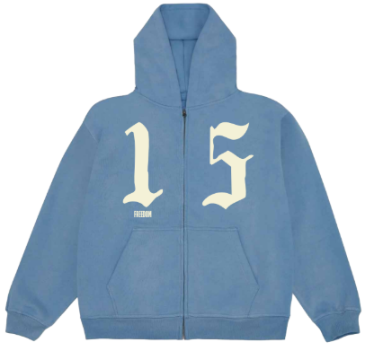 15 zip up hoodie
