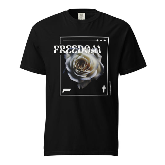 Freedom Rose Unisex Heavyweight T-shirt
